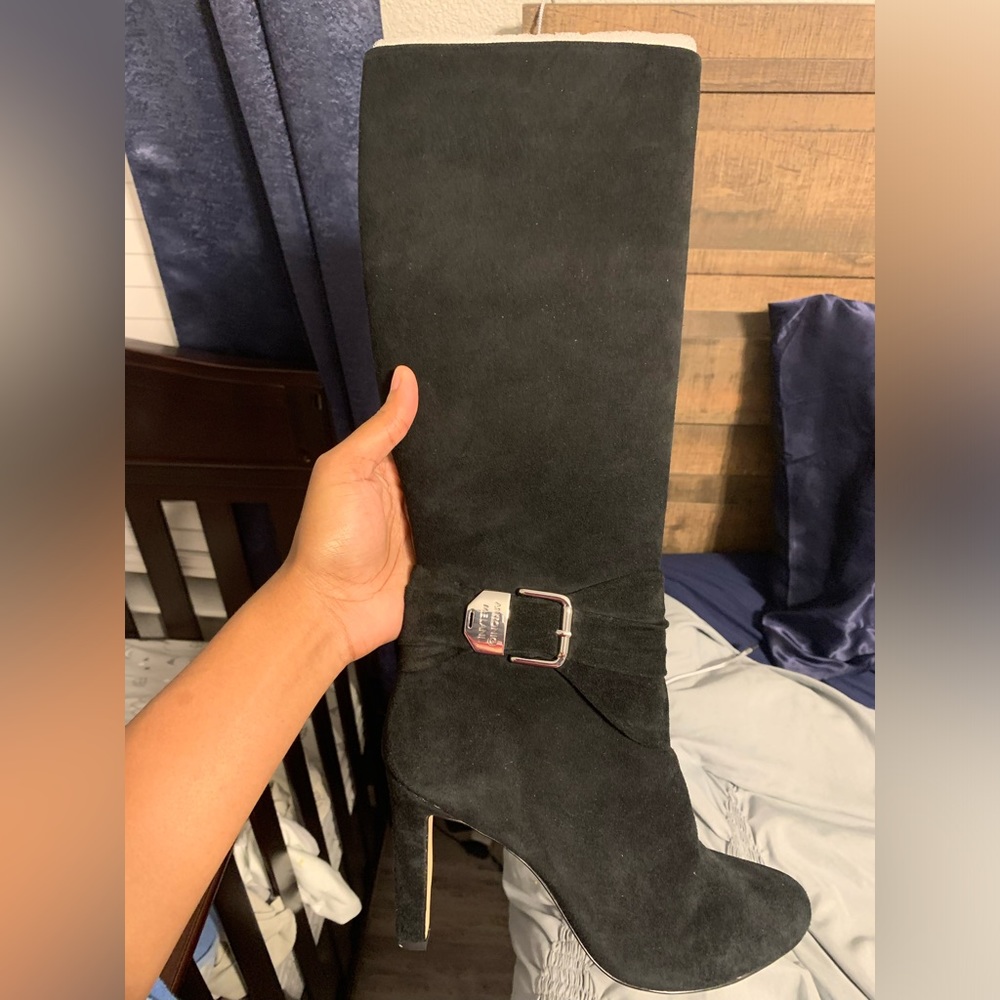 Tall Suede Heel Boots - Antonio Melani